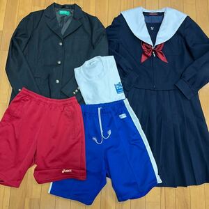 8 4 コスプレ衣装 冬 制服 上下セット ハーフパンツ スポーツシャツ ブレザー 中学 高校 ヒロミチナカノ ベネトン