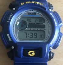 252-0004 CASIO カシオ G-SHOCK メンズ腕時計　ラバーベルト　デジタル　クオーツ　ネイビー　DW-9052 稼働品 _画像1