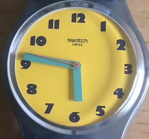 258-0448 swatch スウォッチ　メンズ　レディース　腕時計　ラバーベルト　クオーツ　電池切れ　動作未確認