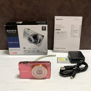 m168-0131 SONY ソニー Cyber-shot サイバーショット コンパクトデジタルカメラ WX100 ピンク