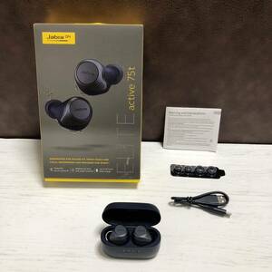 m170-0875 Jabra 完全ワイヤレスイヤホン ELITE ACTIVE 75t ネイビー Bluetooth 