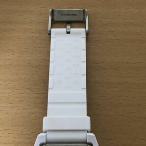 245-0368 adidas アディダス メンズ腕時計 ラバーベルト クオーツ 白 ホワイト ADH2916 電池切れ 動作未確認の画像6