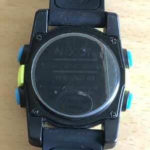 250-0477 NIXON ニクソン メンズ腕時計 ラバーベルト クオーツ THE UNIT 40 電池切れ 動作未確認の画像6