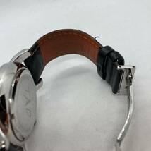 247-0220 TAO 腕時計 革ベルト ブラック 電池切れ動作未確認_画像9