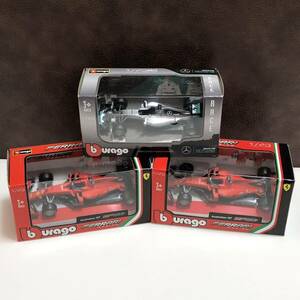 m201-0017-15 burago 1/43 3台セット フェラーリレーシング オーストラリアGP メルセデス・F1 W07 Hybrid