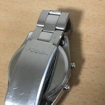 260-0537 FOSSIL フォッシル　メンズ　レディース　腕時計　金属ベルト　クオーツ　デジタル　2002 JR-7750 電池切れ　動作未確認_画像7