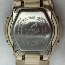 264-0355 CASIO Baby-G 腕時計 ラバーベルト ホワイト 稼働品_画像2