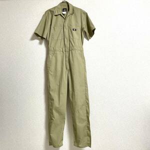 ディッキーズ Dickies ツナギ オールインワン ジャンプスーツ 半袖つなぎ ワーク ベージュ メンズ サイズS RG ＊BH