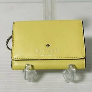 【ゆうパケットポスト可】kate spade ケイトスペード コインケース カード入れ　小銭入れ 定期入れ　レザー　イエロー　＊63