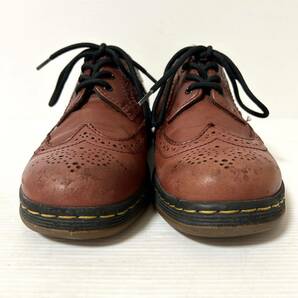 Dr.Martens GABE ドクターマーチン ウィングチップ 4ホール レザーシューズ US6 23cm ブラウン系 ＊CVの画像4