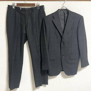 UNITED ARROWS United Arrows wool setup suit tailored jacket slacks pants black size 44 men's S corresponding *41