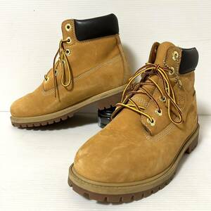 【新品同様】TIMBERLAND 6inch PREMIUM BOOT ティンバーランド 6インチ プレミアム ブーツ 12909 water ploof 23cm ライトブラウン　＊7