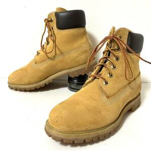 【美品】Timberland 10361 6in PREM WP ティンバーランド 6インチプレミアムウォータープルーフ イエローブーツ 7M 24cm ＊BAの画像1