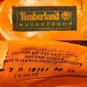 【美品】Timberland 10361 6in PREM WP ティンバーランド 6インチプレミアムウォータープルーフ イエローブーツ 7M 24cm ＊BAの画像10