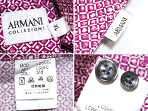 美品 アルマーニ コレツィオーニ ARMANIコットン 100％ 長袖シャツ XL Yシャツ ドレスシャツ メンズ ピンク系_画像9