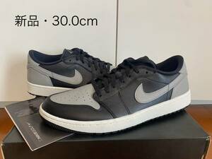 NIKE AIR JORDAN 1 GOLF ゴルフシューズ 新品 30.0cm US12 未使用品 SHADOW ジョーダン ナイキ ゴルフ スパイクレス エアジョーダン