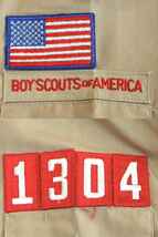 ボーイスカウトオブアメリカ　BSA レディース　半袖シャツ　USA製　ワッペン ・12 ベージュ sy4804210015_画像3