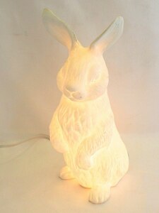 ハルモニア Harmonier ラビット　ランプ　間接照明　ウサギ　フィギュア ホワイト ow4614205329
