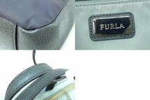 フルラ FURLA バイカラー ナイロン×レザー 2WAY ハンドバッグ ビジネスバッグ グレー系 kz4012168136_画像6