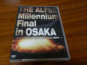 THE ALFEE DVD「Millennium Final in OSAKA-Live at Osakajo-Hall A.D.1999」大阪 高見沢俊彦 アルフィー