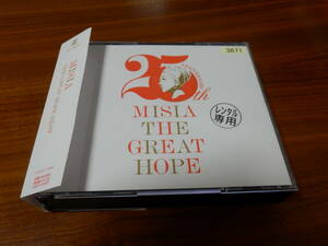 MISIA CD3枚組ベストアルバム 「THE GREAT HOPE BEST」レンタル落ち アイノカタチ Everything 逢いたくていま 歌詞カードなし 帯あり