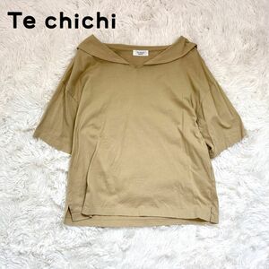 Te chichi セーラーカラーTシャツ　 半袖　プルオーバー　ナチュラル