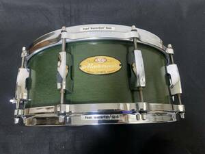 送料無料 状態良 PEARL MasterWorks Mahogany Carbonfiber OrderModel 14×5.5 パール マスターワークス マホガニー カーボン スネア dw