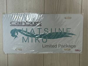 [ unopened ] Hatsune Miku number plate Limited package Daihatsu Move canvas LA800S LA810S 2019 year Tokyo Motor Show 