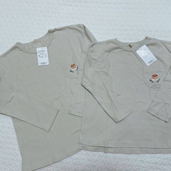 新品タグ付き ロンT②点セット(100.120)