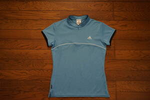 ◆　adidas　アディダス　◆　ハーフジップ　半袖シャツ　◆　size M 　