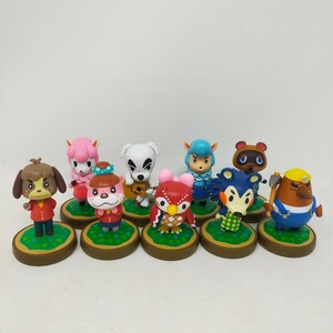 任天堂 Nintendo アミーボ amiibo とびだせどうぶつの森 キャラクター 9体セット フィギュア ①　S