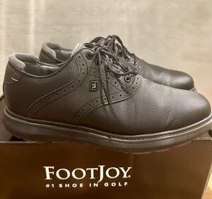 フットジョイ　ゴルフシューズ　Footjoy メンズ　26.0 スパイクレス　メンズゴルフシューズ　ブラック　トラディションズ　traditions