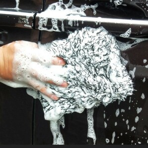 ウォッシュパッド ブラック 泡洗車 洗車スポンジ マイクロファイバー 楽々洗車の画像5