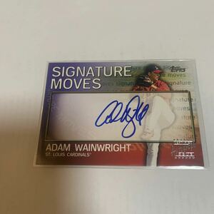 2004 Topps Traded & Rookies Signature Moves Adam Wainwright Auto 直筆 