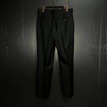 1990s Gianni Versace Trousers ジャンニ ヴェルサーチ ギャバジン ウール 毛 ブラック 黒 パンツ スラックス ヴィンテージ ビンテージ 80s_画像2