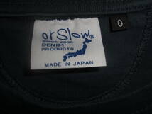 orslow オアスロウ Pocket T-shirt (UNISEX)ポケットTシャツ （0） 日本製 レディース ネイビー_画像6