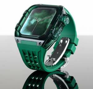 [ Apple watch apple watch 9,8 45.]li car -ru Mill manner high class case green green limitation clock Hydrogen diesel D&G