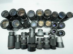 ★キヤノン 純正MFレンズなど★LENS FD/FL/EX/TAMRON/Tokina/TEFNON/ 等 計:29点まとめ【ジャンク品】29740