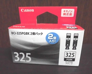 Canon PIXUS キャノン ピクサス プリンター インクカートリッジ 純正品 BCI-325PGBK 2個パック 325PGBK 2023.11期限切れ ブラック 未使用品