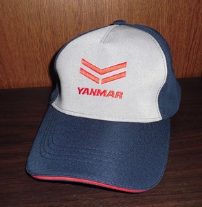 YANMAR ヤンマー キャップ 帽子 刺繍ロゴ 業務用 販売促進用 非売品 NVY-GRY 未使用品/農機トラクター耕運機コンバイン建設機械船外機