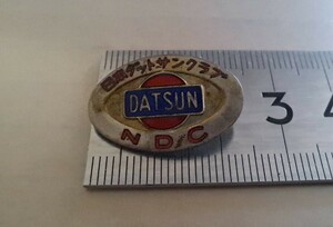 NIPPON DATSUN CLUB NDCbachi( inspection Japan Old Datsun Club collar chapter . chapter insignia car pin badge pin z Tokyo Nissan TOKYO JAF grill 