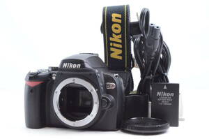 ★極上美品☆1020万画素 CCDセンサー内蔵★Nikon ニコン D60 ボディ ＋ 充電器 ＋バッテリー