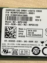 SSD 128GB MZMPD128 mSATA SAMSUNG SATA Samsung サムスン SM841 PCパーツ PC周辺 パソコンPC周辺 PCパーツ _画像2