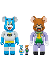 新品 BE@RBRICK TOM as BATMAN & JERRY as THE JOKER 100％ & 400％ MEDICOM TOY ベアブリック kaws カウズ BASQUIAT Keith Haring WARHOL