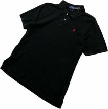 Polo Ralph Lauren ☆ 半袖 ポロシャツ ブラック ユース XL メンズS相当 春夏 アメカジ ストリート 定番 人気 ポロラルフローレン■S3063_画像1