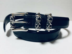 クロムハーツ Chrome Hearts BLT ROLLER 3PC1.0/1.0inch 3PCローラー サイズ:32 レザーベルト 極美品