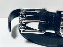 クロムハーツ Chrome Hearts BLT ROLLER 3PC1.0/1.0inch 3PCローラー サイズ:32 レザーベルト 極美品_画像2