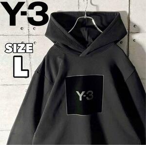 Y-3 Wisley Sweat Parker Velor Box Logo L Black 6436