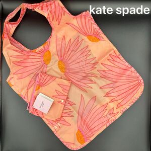 【未使用】kate spade エコバッグ フォーリングフラワー ピンク