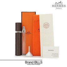 美品 HERMES エルメス レフィラブル アトマイザー 10ml 香水ケース V26026 V34766 ショコラ ヴォー・エプソン スプレー ユニセックス_画像1